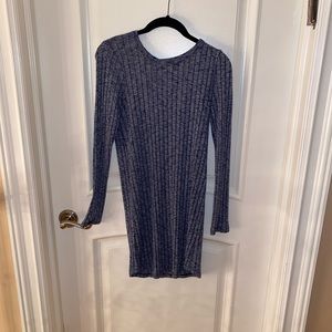 Everly Blue Long Sleeve Dress